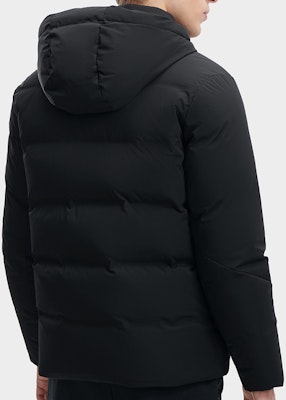 FILA Black Mid-Length Puffer Down Jacket Casual Warm Outerwear. F11M342908F-BK Purchase FILA Black Mid-Length Puffer Down Jacket Casual Warm Outerwear. F11M342908F-BK