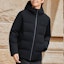 Sizing FILA Black Mid-Length Puffer Down Jacket Casual Warm Outerwear. F11M342908F-BK