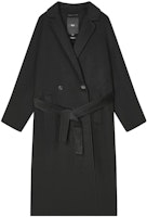 FILA Black Single Button Long Sleeve Solid Coat Jacket. F11M345701F-BK FILA Black Single Button Long Sleeve Solid Coat Jacket. F11M345701F-BK