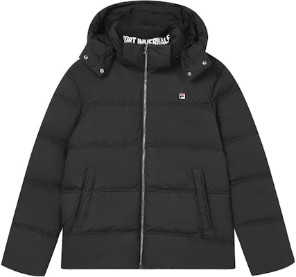 FILA Jaket Hitam Solid Warna dengan Hoodie Casual Hangat Outdoor. F51M348908A-BK Buy FILA Jaket Hitam Solid Warna dengan Hoodie Casual Hangat Outdoor. F51M348908A-BK