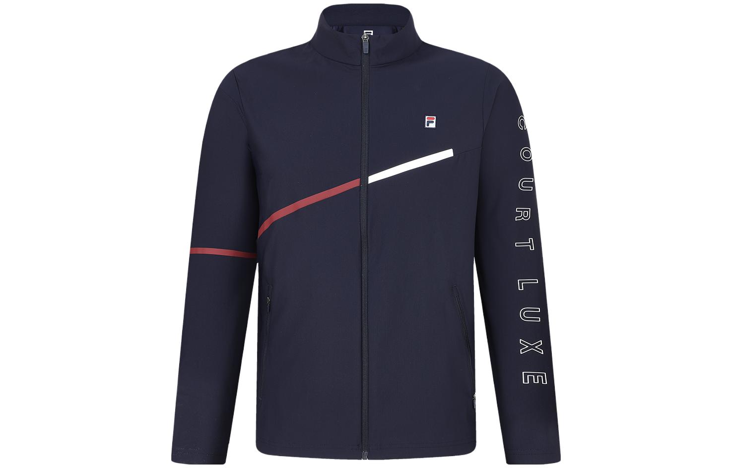 FILA  Blue Tennis Knit Jacket with Logo Print. A11M333502F-NV 圖 2