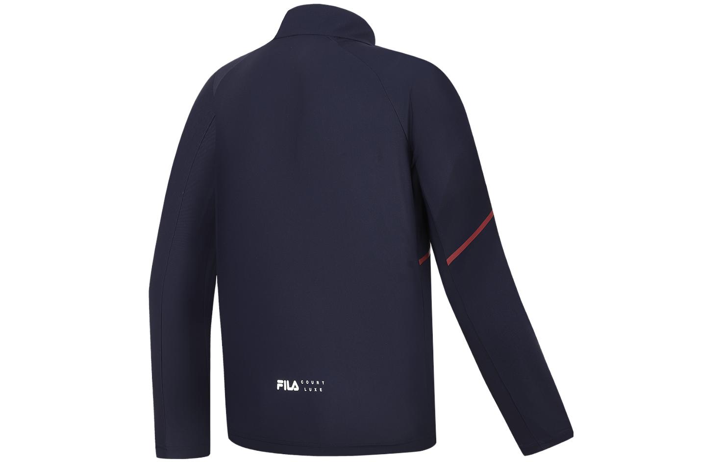 FILA  Blue Tennis Knit Jacket with Logo Print. A11M333502F-NV 圖 3
