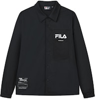 FILA カジュアル ブラック ポロ シャツ ジャケット ロゴデザイン付き. F11M229402F-BK Order FILA カジュアル ブラック ポロ シャツ ジャケット ロゴデザイン付き. F11M229402F-BK