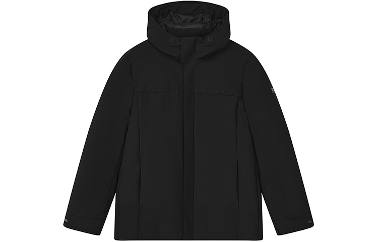 FILA  Classic Black Down Jacket - Casual Business Warm Long Sleeve F11M247910F-BK