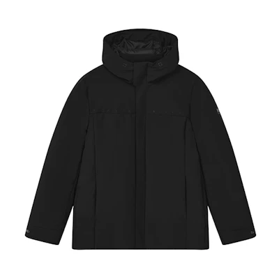 FILA Classic Black Down Jacket - Casual Business Warm Long Sleeve F11M247910F-BK