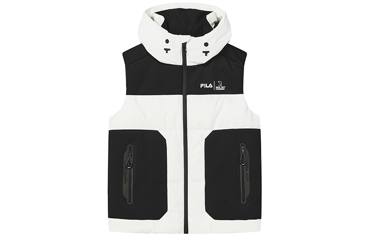 Order FILA  Color Block Puffer Vest Standard White Casual Style. F11M249905F-WT