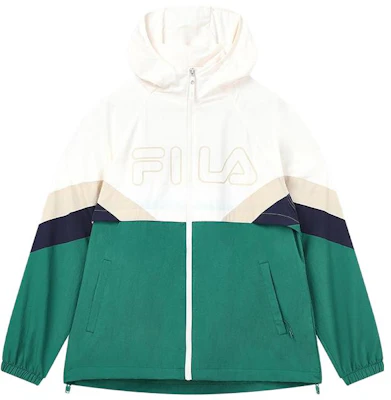 FILA 拼色休閒網球連帽外套 仲夏綠色 F11M339706F-DG Order FILA 拼色休閒網球連帽外套 仲夏綠色 F11M339706F-DG