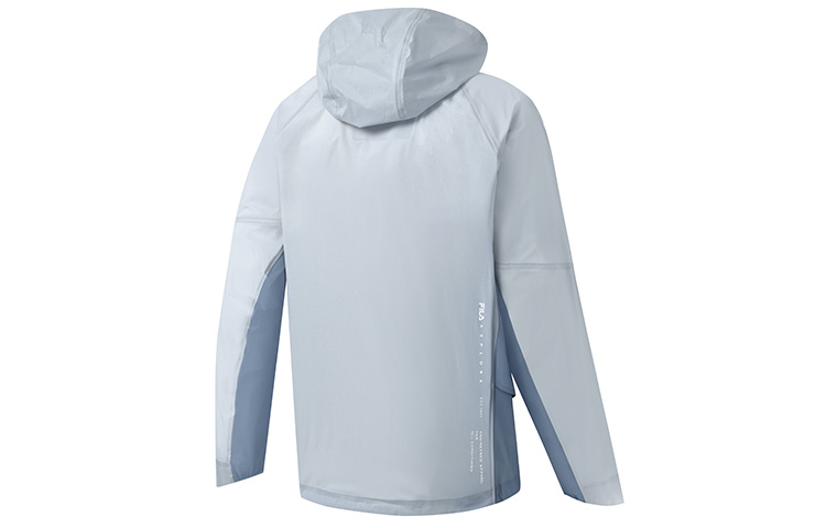 FILA  Colorblock Windproof Outdoor Sports Woven Hoodie Dusty Gray Blue A11M327704F-GY 圖 3