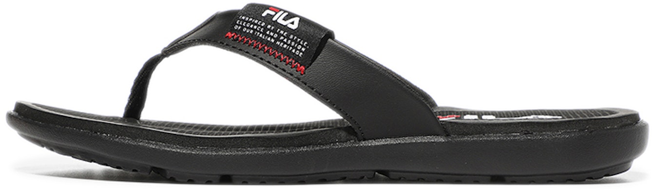 FILA 'Comfort Light Flip-Flops Black Korean Edition' 1SM01563D_001 Buy FILA 'Comfort Light Flip-Flops Black Korean Edition' 1SM01563D_001