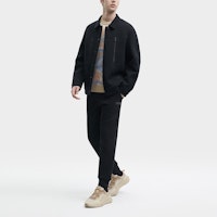 FILA 刺繍ロゴ ポロ襟 カジュアルニットジャケット F11M348502F-BK Sizing FILA 刺繍ロゴ ポロ襟 カジュアルニットジャケット F11M348502F-BK