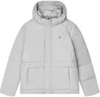 FILA Fashion Hooded Down Jacket in Grey. F11M341909F-GY FILA Fashion Hooded Down Jacket in Grey. F11M341909F-GY