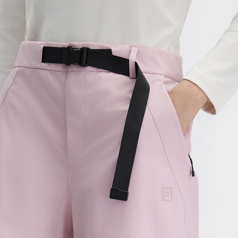 Sizing FILA Seluar Sukan Longgar Lurus Warna Pink Ceri Gelap. A51M441802F-PK