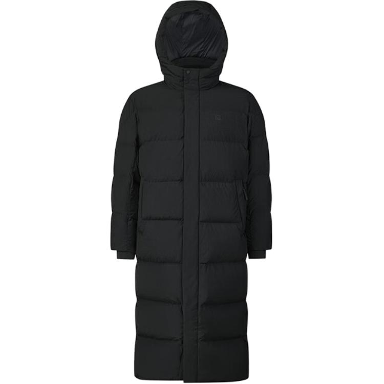 FILA  Fitness Windproof Waterproof Hooded Down Jacket - Black. A51M441901F-BK
