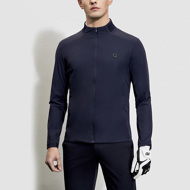 Shop Chaqueta FILA Golf Elite Knit de manga larga. A11M325501F-NV