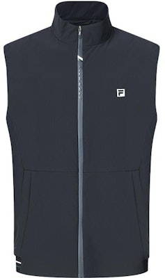 FILA ゴルフ レタープリント スタンドカラーベスト - レジェンダリーブルー. A11M415903F-NV Buy FILA ゴルフ レタープリント スタンドカラーベスト - レジェンダリーブルー. A11M415903F-NV