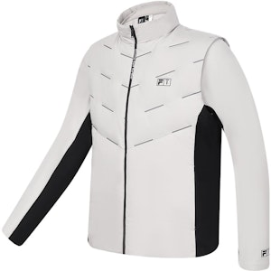 FILA Golf Jaket Puffer dengan Kerah Berdiri Warna Abu-Abu Monotone. A11M345909F-GY Buy FILA Golf Jaket Puffer dengan Kerah Berdiri Warna Abu-Abu Monotone. A11M345909F-GY