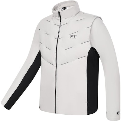 FILA Golf Jaket Puffer dengan Kerah Berdiri Warna Abu-Abu Monotone. A11M345909F-GY Buy FILA Golf Jaket Puffer dengan Kerah Berdiri Warna Abu-Abu Monotone. A11M345909F-GY