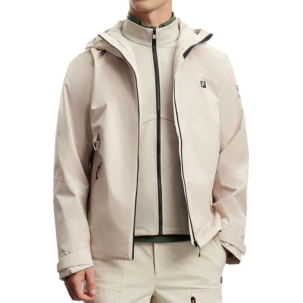 FILA  Grey Waterproof Windbreaker Hooded Jacket for Casual Wear. A11M417708F-GY 圖 3