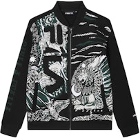 FILA Knit Jacket with Logo and Animal Print All-Over Design. F11M418507F-ZA FILA Knit Jacket with Logo and Animal Print All-Over Design. F11M418507F-ZA