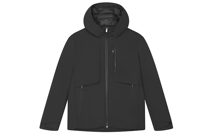 Order FILA  Lightweight Black Hooded Down Jacket - Casual Warm Essentials F11M342911F-BK