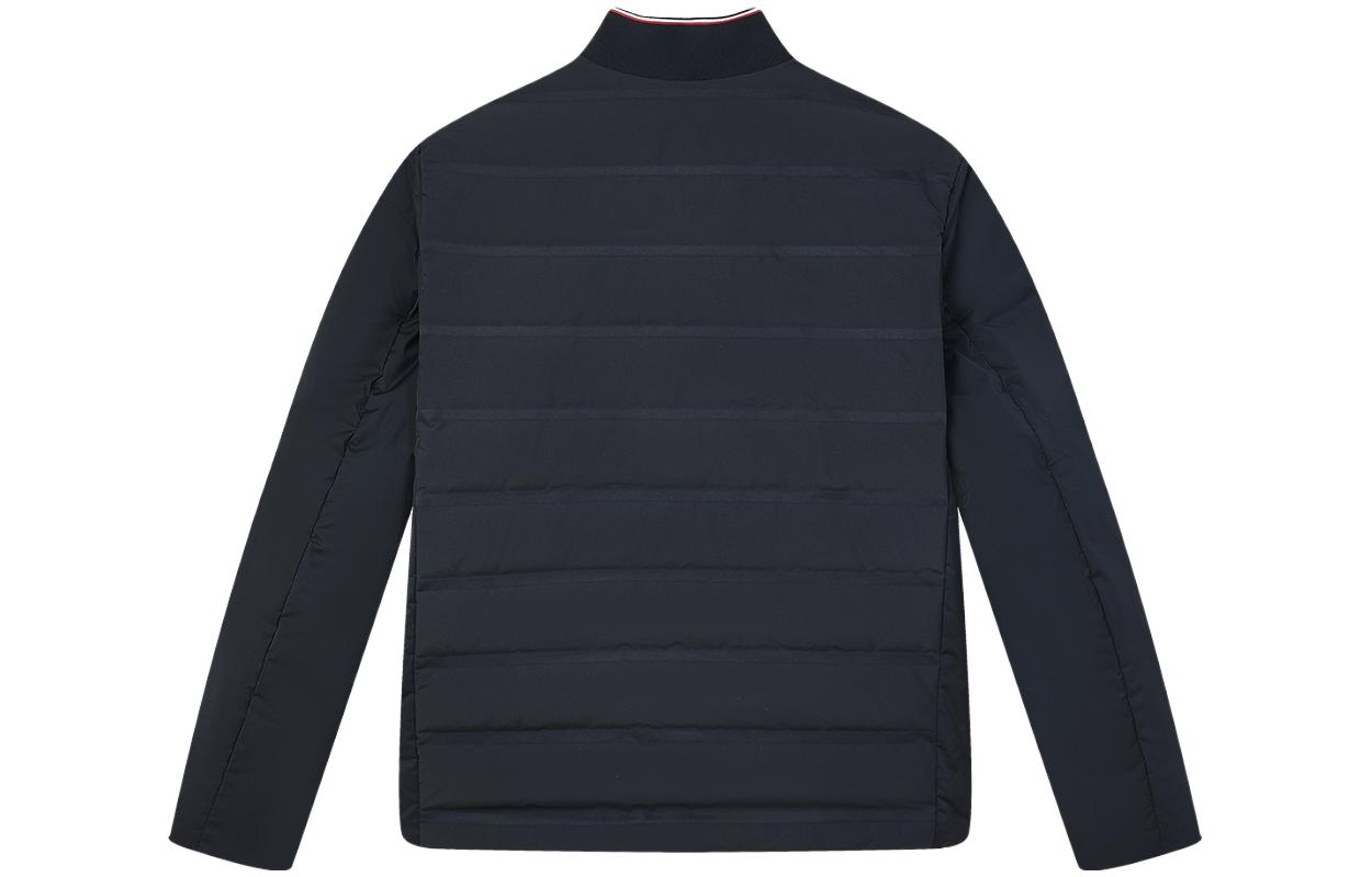 FILA  Lightweight Down Jacket with Logo Print Stand Collar in Legendary Blue. F11M341905R-NV 圖 3