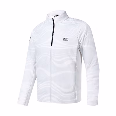 FILA Lightweight Golf Logo Down Jacket - White. A11M245907F-WT