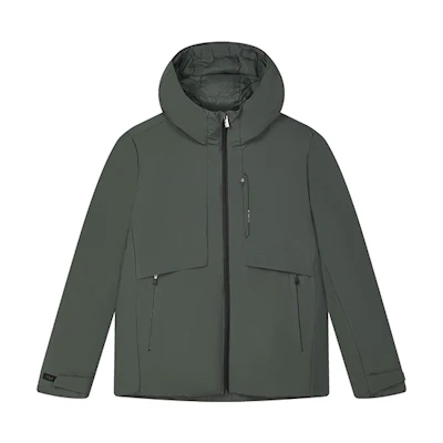 FILA Lightweight Hooded Down Jacket Casual Warm Outerwear. F11M342911F-GN
