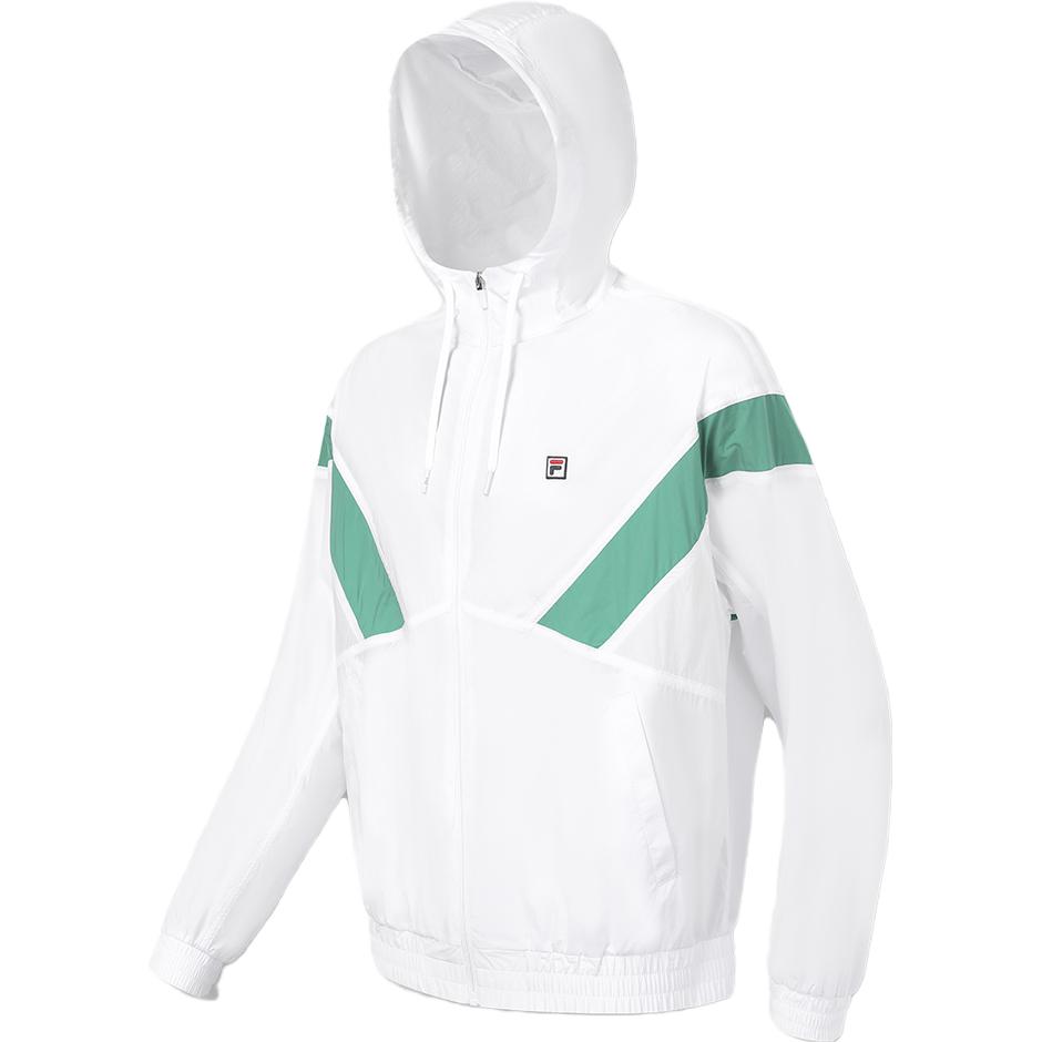 FILA  Lightweight Tennis Jacket Hoodie - Loose Fit, White A11M333701F-WT 圖 2