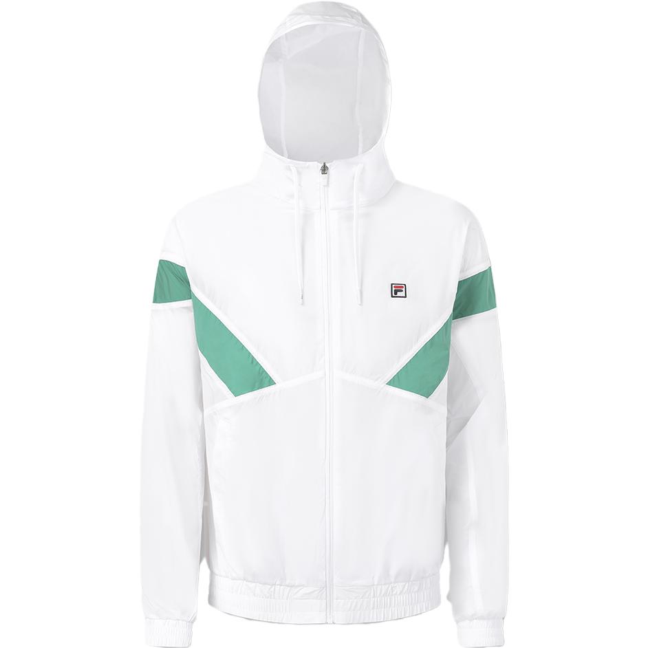 FILA  Lightweight Tennis Jacket Hoodie - Loose Fit, White A11M333701F-WT 圖 4