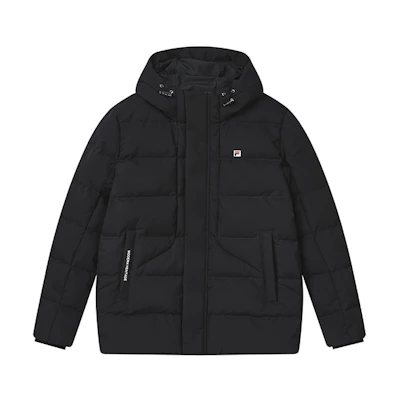 FILA Logo Insulated Zip Down Jacket - Legendary Blue F11M241906F-NV