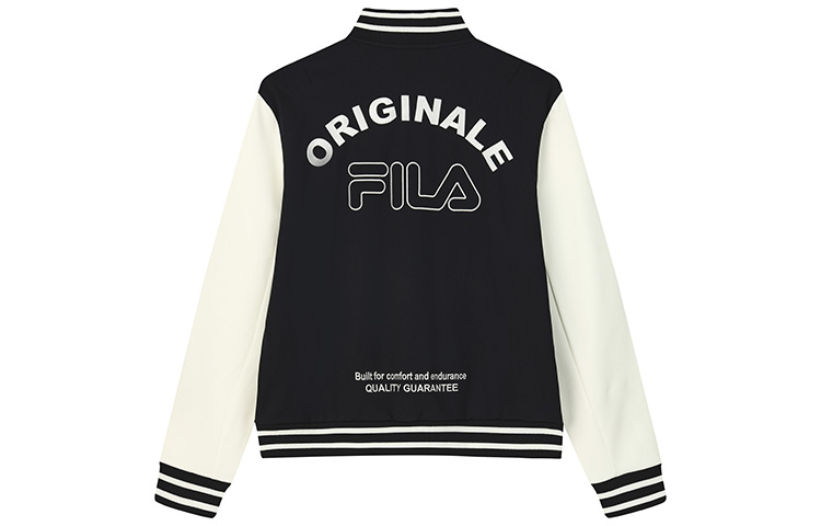 FILA  Logo Print Baseball Collar Jacket in Legendary Blue. F11M249502F-NV 圖 3