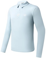 FILA Long-Sleeve Polo Shirt with Letter Logo Design. A11M315204F-LB FILA Long-Sleeve Polo Shirt with Letter Logo Design. A11M315204F-LB