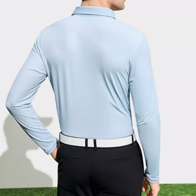 FILA Long-Sleeve Polo Shirt with Letter Logo Design. A11M315204F-LB Purchase FILA Long-Sleeve Polo Shirt with Letter Logo Design. A11M315204F-LB