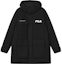 Order FILA Long Down Jacket Winter Black Hooded Warm Coat. F11M249904FBK