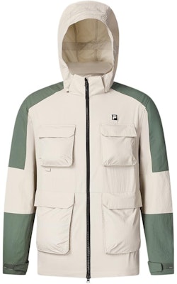 FILA Multi-Pocket Colorblock Hooded Sports Jacket - Manor Grey. A11M417703F-GY Order FILA Multi-Pocket Colorblock Hooded Sports Jacket - Manor Grey. A11M417703F-GY