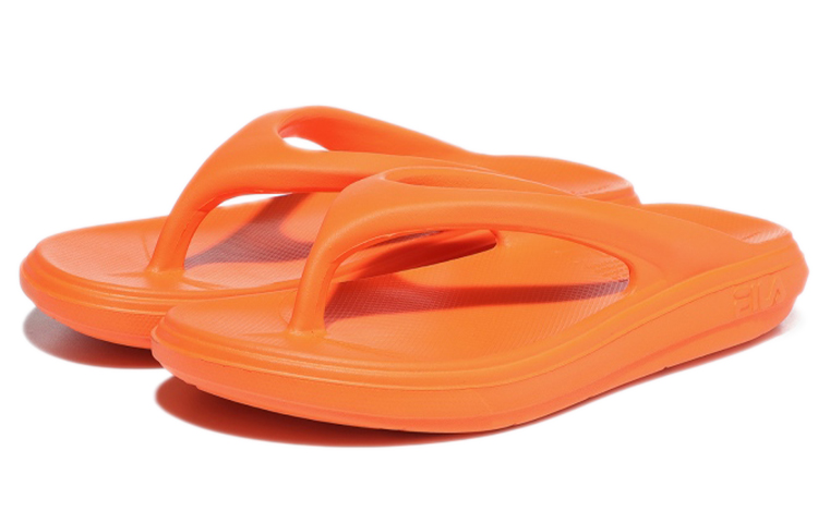 Order Fila 斐樂 韓版 輕便舒適 戶外人字拖鞋 橙色