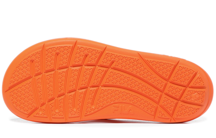 Shop Fila 斐樂 韓版 輕便舒適 戶外人字拖鞋 橙色