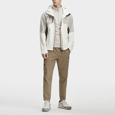 FILA Outdoor Colorblock Hooded Jacket - Cloud White A11M417701F-WT Cheap FILA Outdoor Colorblock Hooded Jacket - Cloud White A11M417701F-WT
