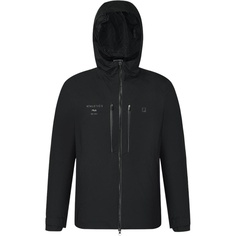 FILA  Outdoor Fitness Durable Hooded Jacket - Black. A11M441708F-BK