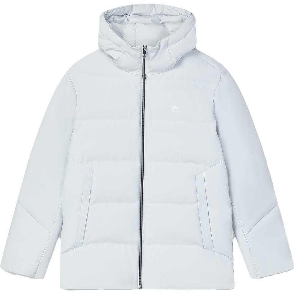 Order FILA Jaket Puffer Hoodie Abu-abu Phantom - Kasual & Hangat. F11M342908F-GY