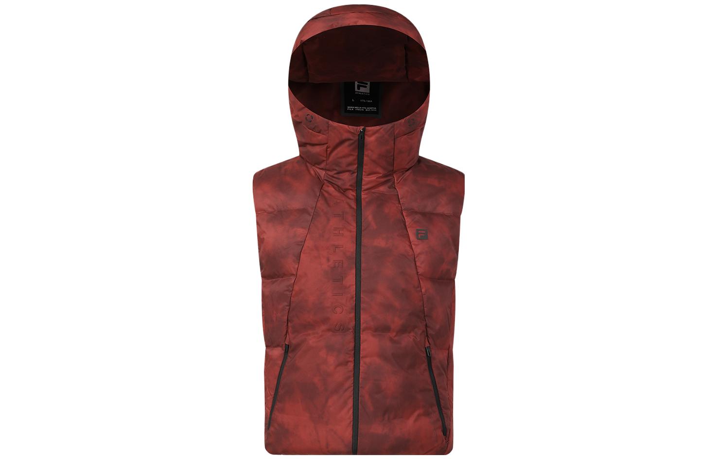 Order FILA  Printed Sleeveless Fitness Down Vest - All-Over Print Edition A11M341903F-ZA