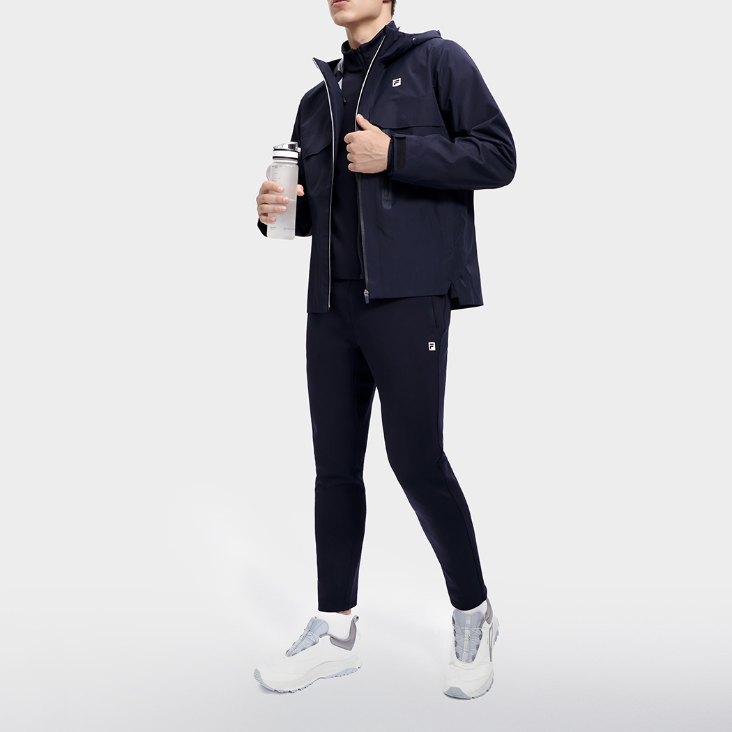 Cheap FILA RD ブルースポーツトラックスーツ ジッパーデザイン 小ロゴ 長袖トップス A11M311702F-NV