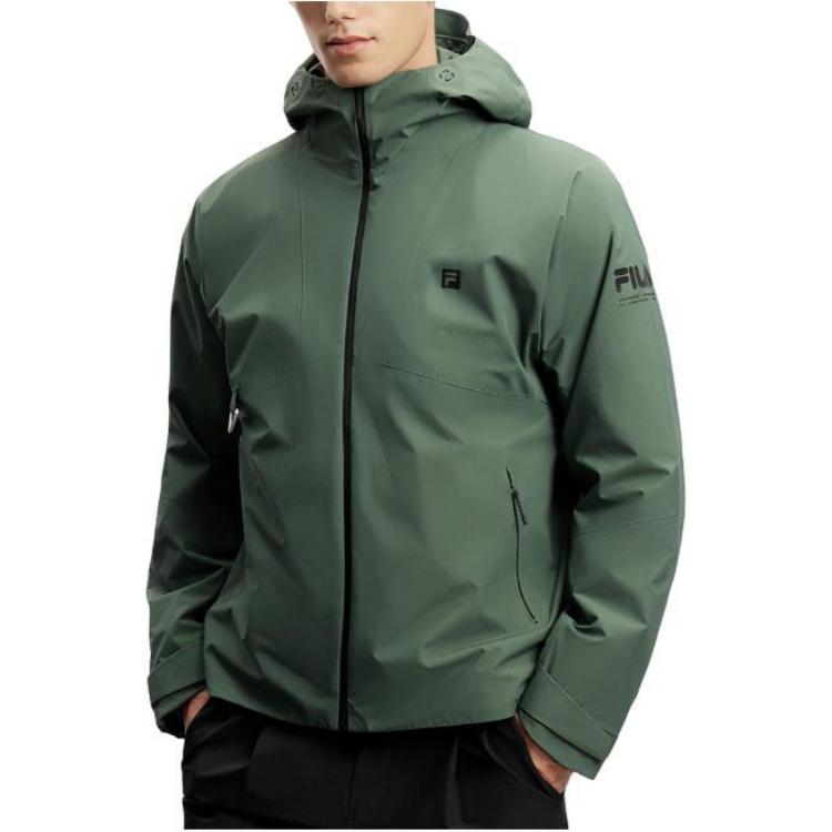 FILA  Siberian Green Waterproof Windbreaker Hooded Jacket. A11M417708F-DG 圖 4