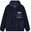 Order FILA Smoked Blue Fleece Hoodie Jacket with Logo. F11M249923F-DB