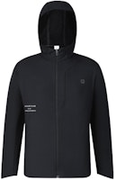 FILA Solid Black Fitness Woven Hooded Jacket A11M411715F-BK FILA Solid Black Fitness Woven Hooded Jacket A11M411715F-BK