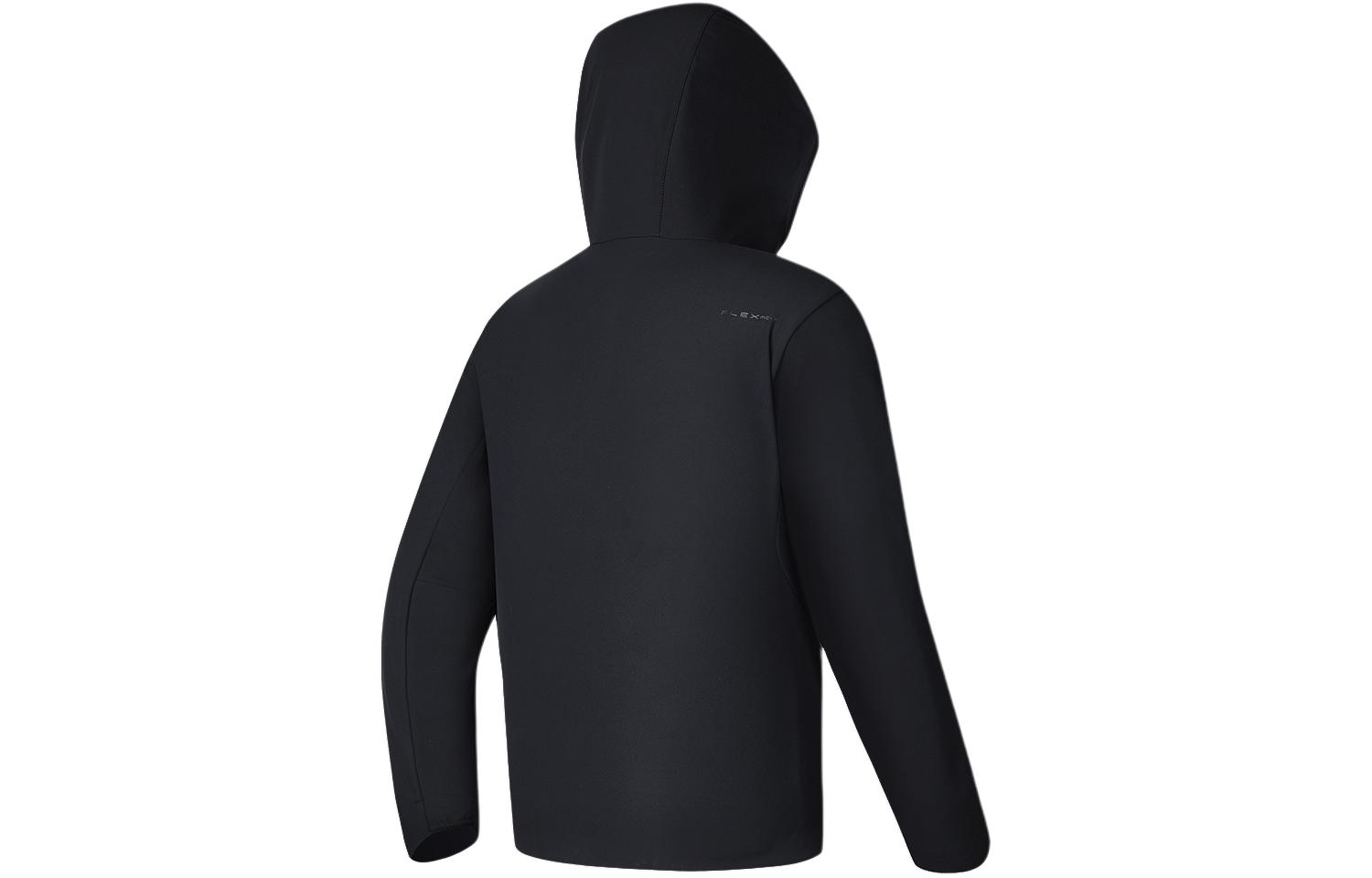 Lookbook FILA Jaket Fitness Hitam Solid Berhoodie Woven A11M411715F-BK