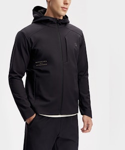 FILA Jaket Fitness Hitam Solid Berhoodie Woven A11M411715F-BK Shop FILA Jaket Fitness Hitam Solid Berhoodie Woven A11M411715F-BK