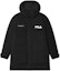 Order FILA Solid Black Hooded Long Down Jacket Winter Coat F11M249904ABK