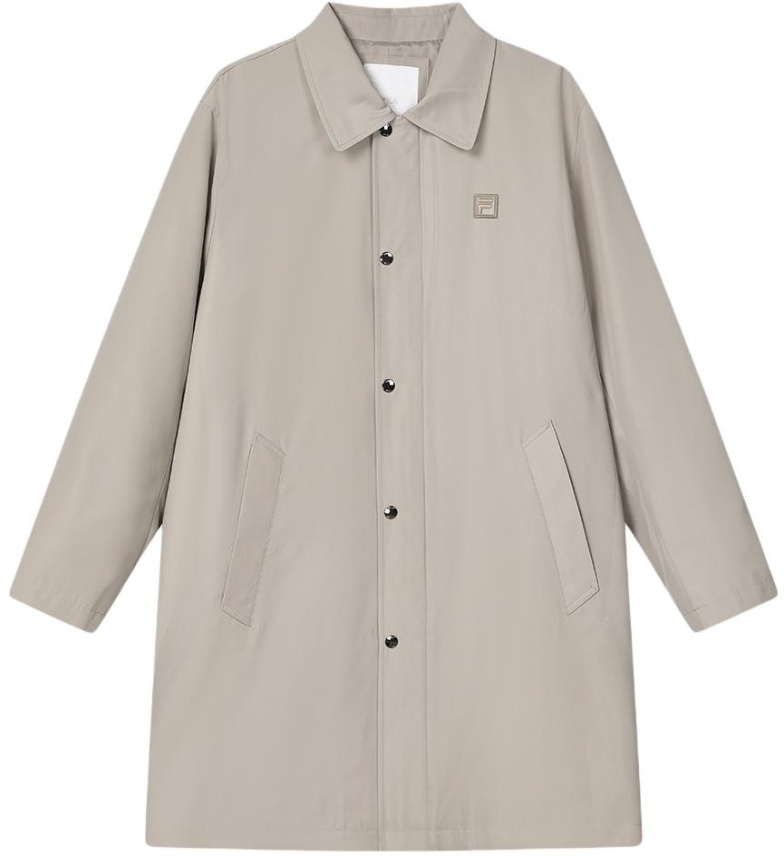 fila-solid-color-casual-long-woven-jacket-sand-khaki-f11-m415701-f-lk