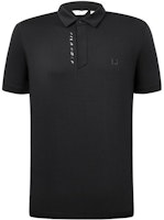 FILA Solid Color Elite Knit Golf Polo Shirt - Deep Black A11M335116ABK FILA Solid Color Elite Knit Golf Polo Shirt - Deep Black A11M335116ABK